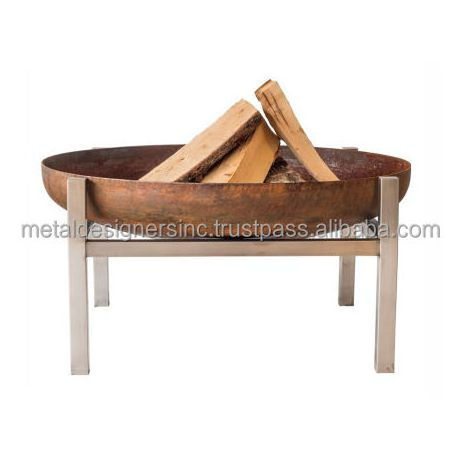 Metal wood burning rustic Fire pit