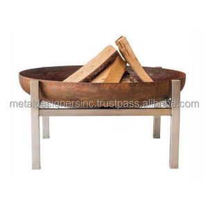 Metal wood burning rustic Fire pit