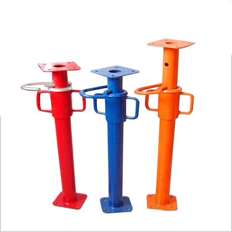 Scaffolding Shoring Post Prop Shuttering Jacks steel props adjustable formwork steel prop with scaffolding clasp  type