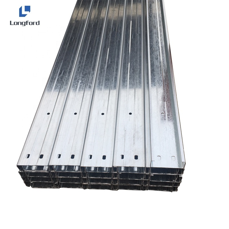 Light Weight Galvanized Steel C Purlin Steel Channel cold formed galvanized steel C channel profile C profile price Purlin