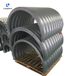 Large Diameter Corrugated Pipe Galvanized Corrugated Steel Culvert Pipe Grade12 Galvanized Culvert Pipe