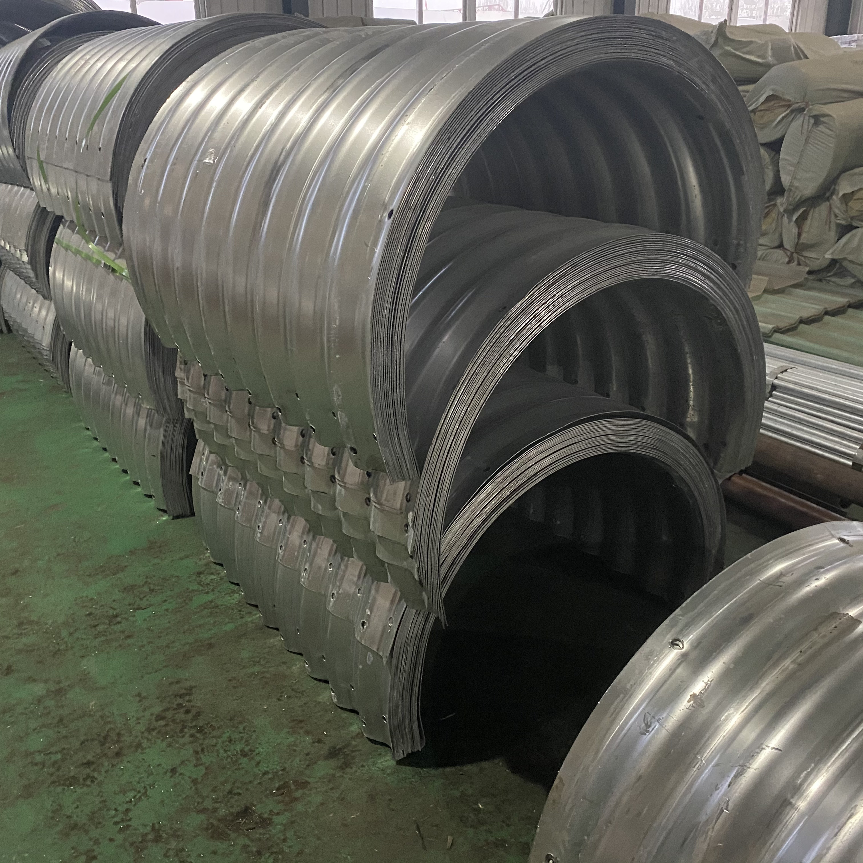 Large Diameter Corrugated Pipe Galvanized Corrugated Steel Culvert Pipe Grade12 Galvanized Culvert Pipe