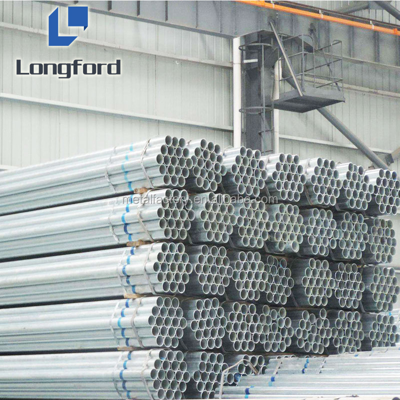 galvanized steel pipe 2 3 4 inch round handrails swaged tube price used greenhouse structure water well