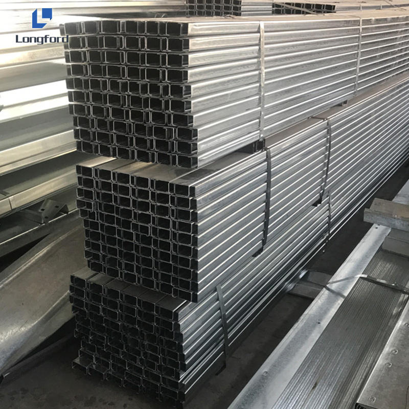 Light Weight Galvanized Steel C Purlin Steel Channel cold formed galvanized steel C channel profile C profile price Purlin