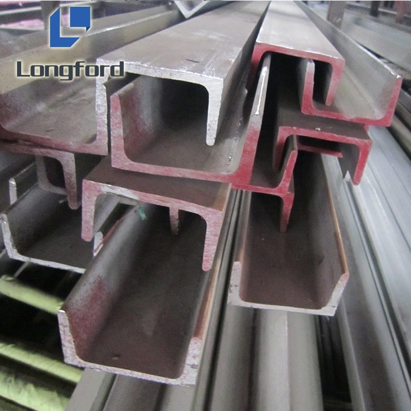 ASTM hot rolled 304 316 316L Stainless Steel U Channel bar C Purlin C channel metal building steel U beam steel profile