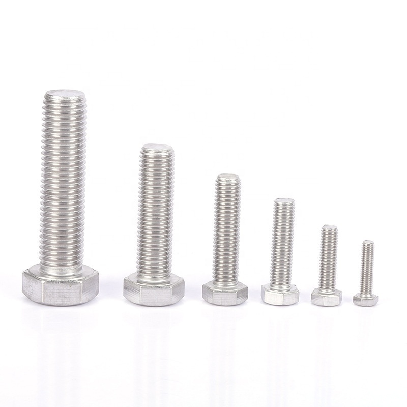 m6 m8 m10 m16 m24 m25 stainless steel bolt DIN931 DIN933 zinc plated hex head bolt and nut hex flange bolt