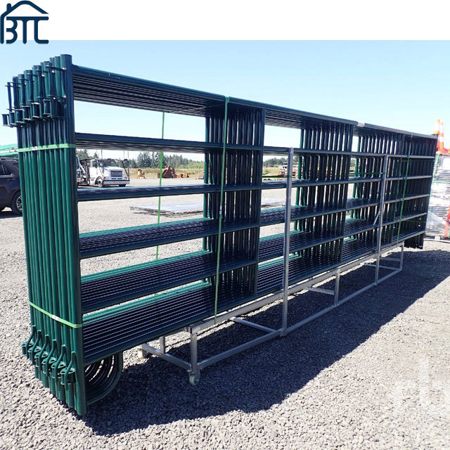 Galvanized 12ft Heavy Duty Used Metal Horse Fence Panels/Round Pen Panels Livestock Cattle Panels/Horse Corral Panels