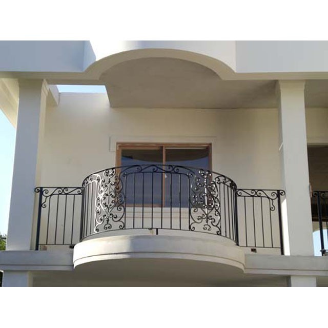 Wrought iron balcony railing designs Ornamental