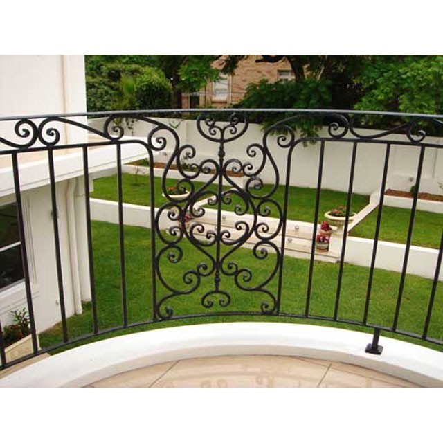 Wrought iron balcony railing designs Ornamental