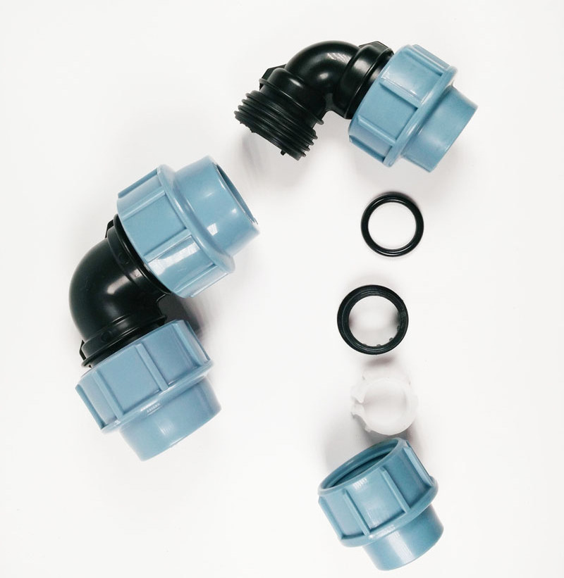 PN16 PP Compression Fitting For HDPE Pipe