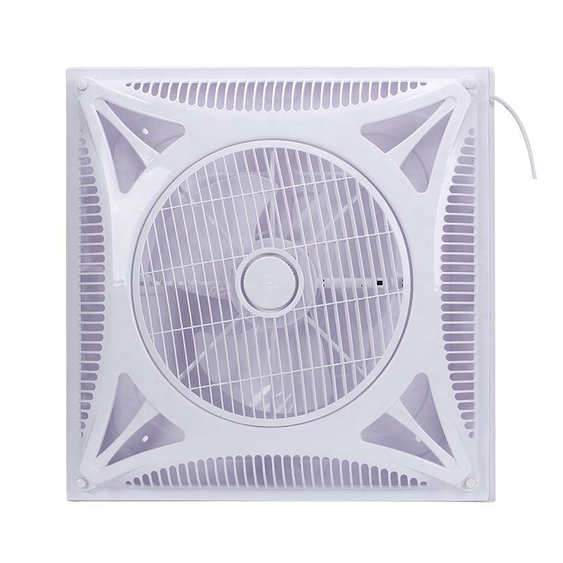 HVAC air conditioning air duct diffuser 600*600 plastic roof ceiling fans with electric remote control and hidden blades