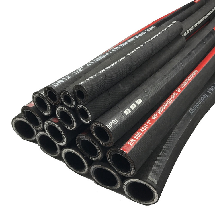 SAE100 R1 R2 4SH 4SP  1 roll hydraulic hose pipe  HOSE CONNECT flexible rubber hose pipe