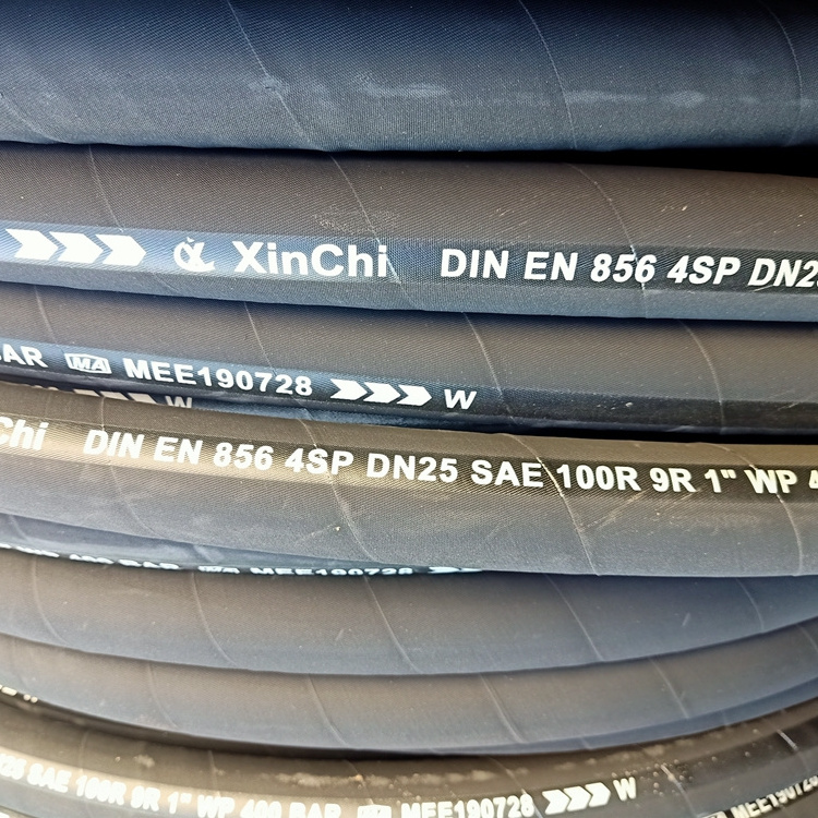 SAE and EN Standards cheap hydraulic high pressure rubber hose with Assembly male/female fittings