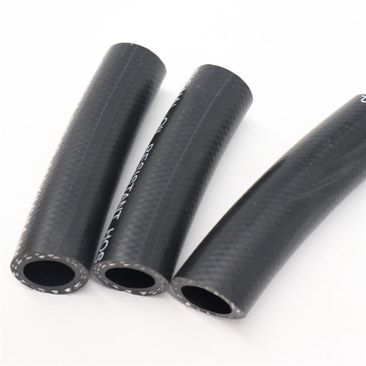 SAE100 R3  Fiber Braided Reinforced Low Pressure Hydraulic Rubber Hose Flexible fuel oil rubber hose