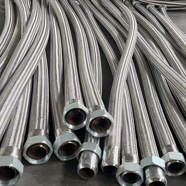 High pressure resistance steel wire braided air hose for compressor flexible metal hose