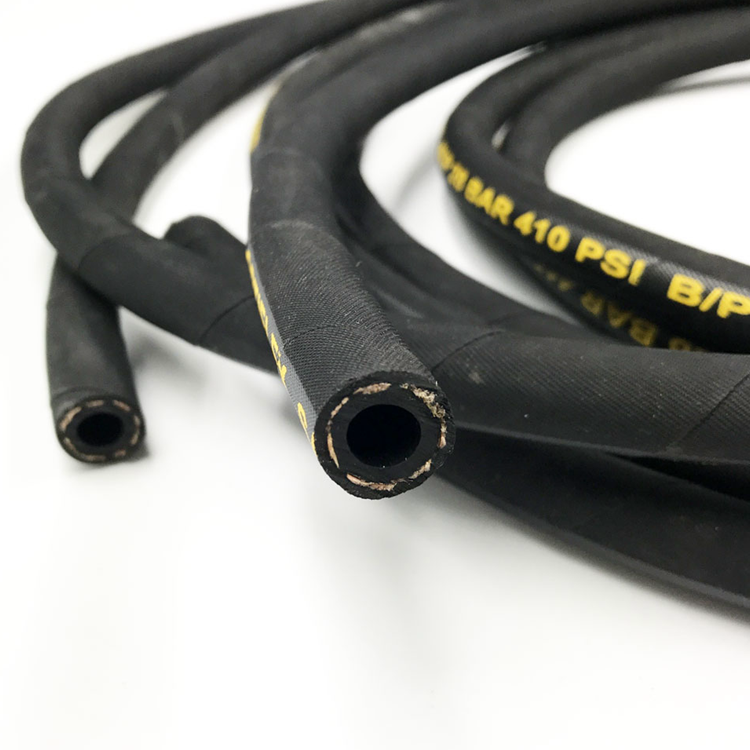 SAE and EN Standards high pressure steel wire reinforced  hydraulic rubber hose flexible