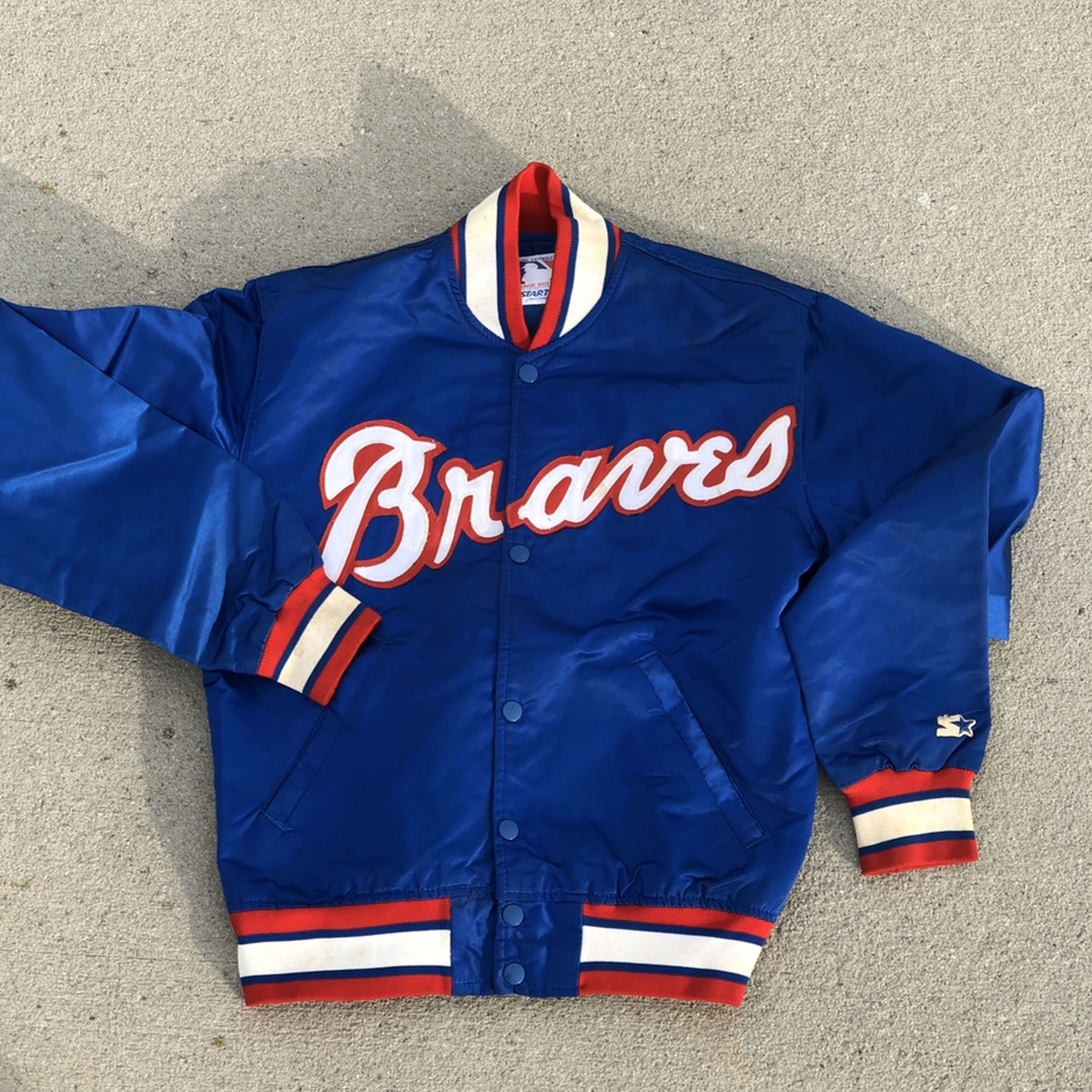 Customized Design Team Name & Number Starter jacket / bomber Batch Embroidered Satin Jackets baseball