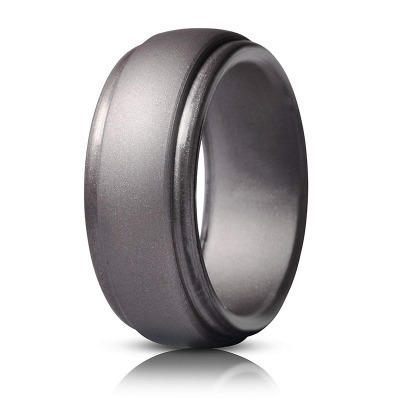 8mm Silicone Wedding Band for Men Rubber Ring for Women Sport Ring Silicone Jewelry Size 7 to 14 Bezel Setting Step Edge,trendy