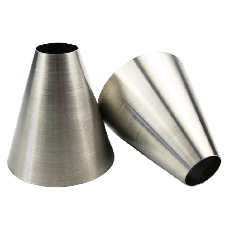 Custom High Quality Sheet Metal Fabrication Stainless Steel Welded Cone Pipe Seamless Spinning Cones