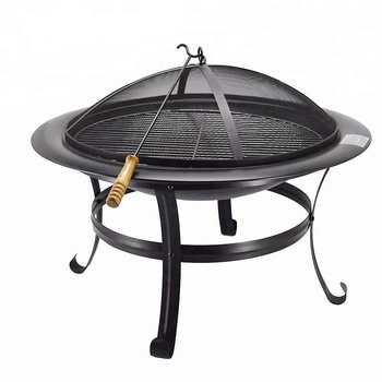 Outdoor Stainless Steel BBQ Grill Ethanol Fire Pit Stand Table Gas Fire Pit Pan Barbecue Backyard Grill