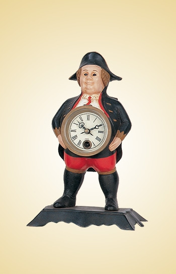 The Imitated from 18th French Antique Solid Brass Mechanical  Gendarme Interesting Table Clock, Eye Moving from Home Decoration