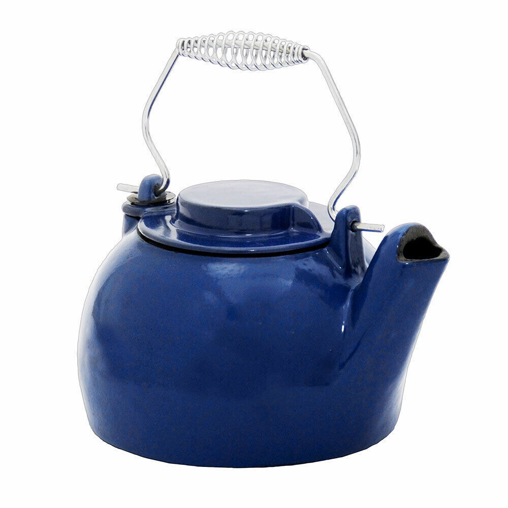 2 1/2 Qt. Cast Iron Enamel Humidifying Kettle for Wood Stoves Cast Iron Steamer Stovetop Kettle Humidifier