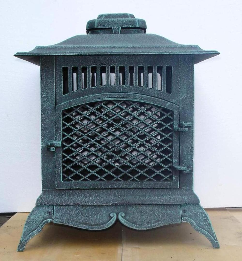 Mexican cast iron Chiminea with spark mesh door Outdoor garden heater log wood burner  fire pit metal patio fireplace