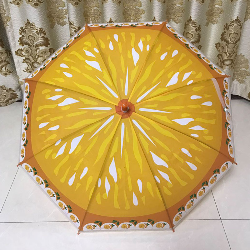 Children Fruit Umbrella Kiwi Lemon Watermelon strawberry Kids Waterproof Brolly