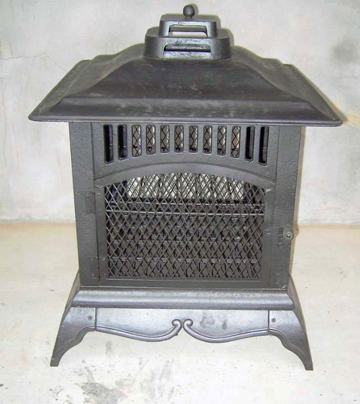 Mexican cast iron Chiminea with spark mesh door Outdoor garden heater log wood burner  fire pit metal patio fireplace