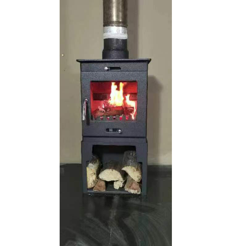 cast iron steel  Wood Burning Stove with Tower Base indoor  Multi fuel Heat  Log Burner Fireplace metal stove