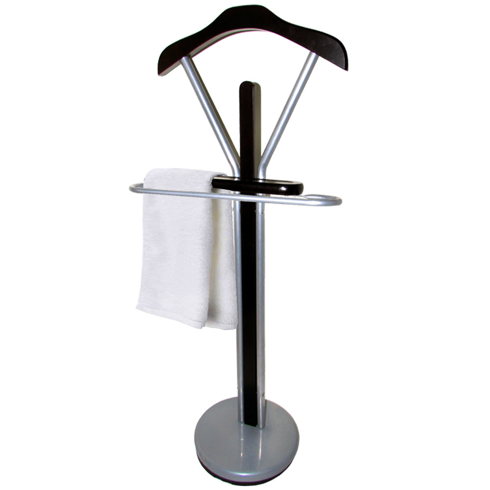 Made In Taiwan Top Quality Fashion Utility Wooden Suit Rack Stand Suitable For Household