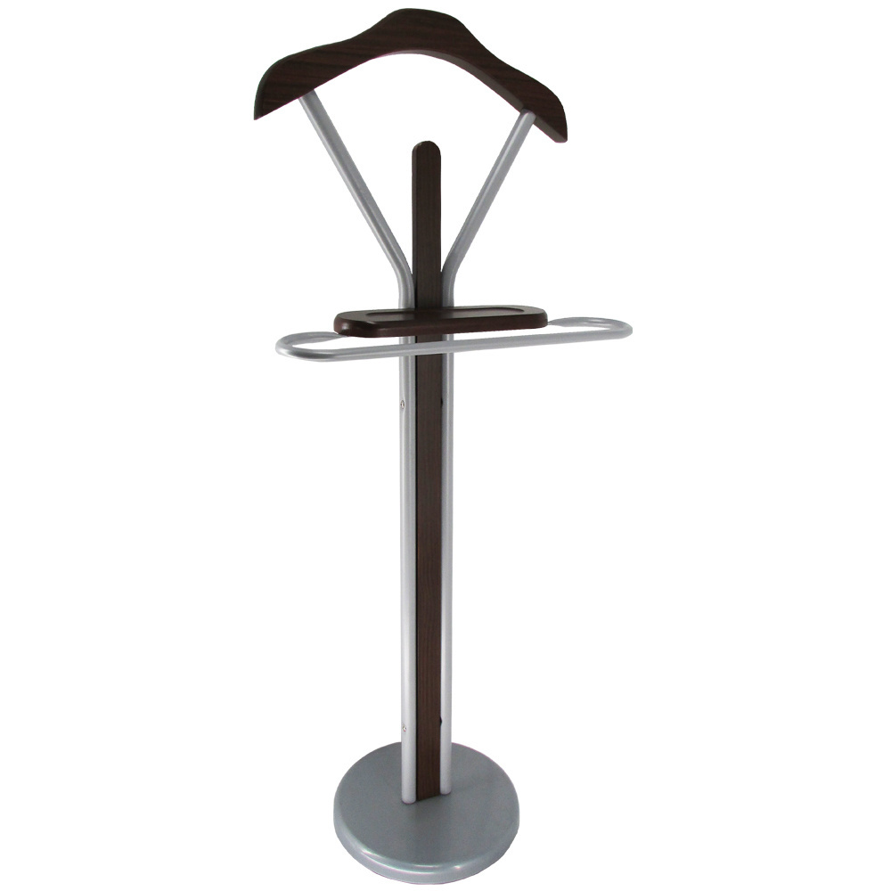 Good Quality Made In Taiwan China Unique Style Fashion Wooden Suit Valet Rack Stand Suitable For Bedroom