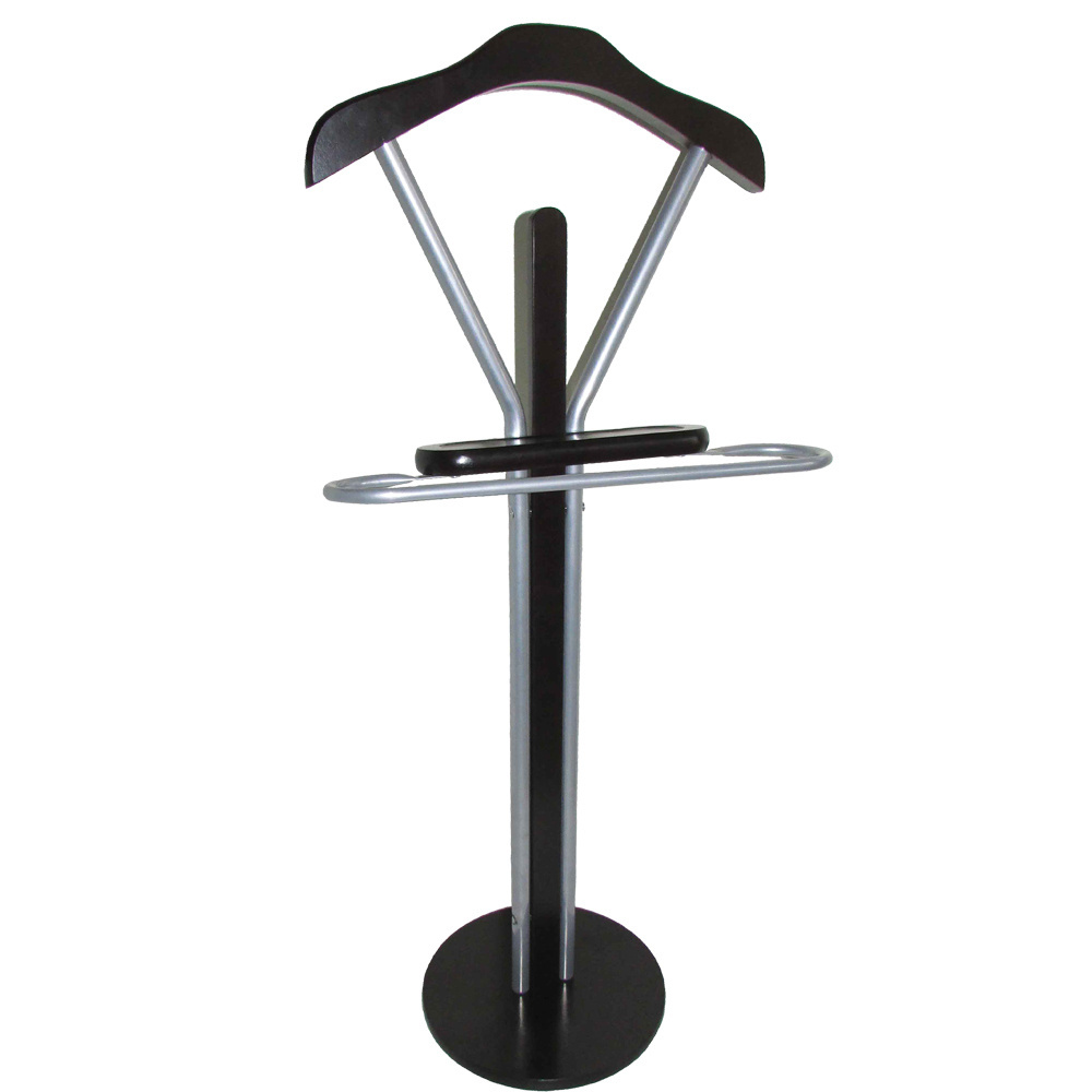 Made In Taiwan Top Quality Style Fashion Wooden Suit Valet Rack Stand Suitable For Household