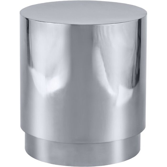 Luxury Stainless steel Drum end table