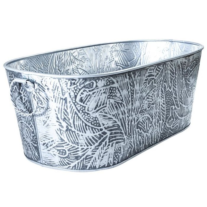 Tin beverage ice bucket tin beverage beer bottle cooler tin champagne bucket