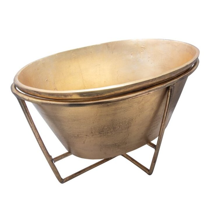 gold aluminum simple ice bucket aluminum beer wine cooler aluminum champagne bucket