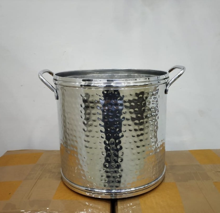 Stainless steel champagne bucket metal champagne bucket Metal wine bucket