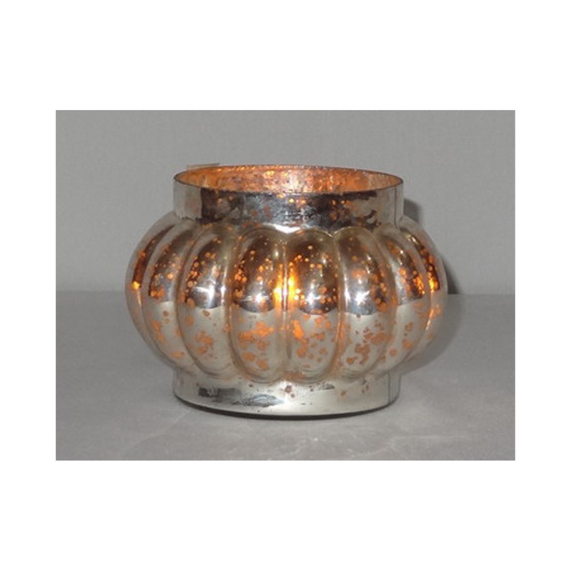 Round Embossed Glass Votive and T Light Holder Galvanized Candle Holders Metal Candle Holders Round Shape and candle