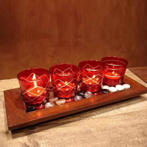 Festival Occasion Decorative Fancy Luxuries T-Light Votive Holder High Quality Glass Candle Container Empty Candle Jar Votive