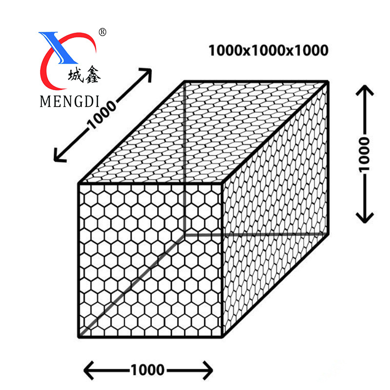 Galvanized Gabion Box Hexagonal Gabion Iron Wire Mesh Basket Woven Gabion Net