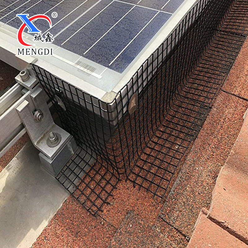 solar panel bird control for bird protection mesh