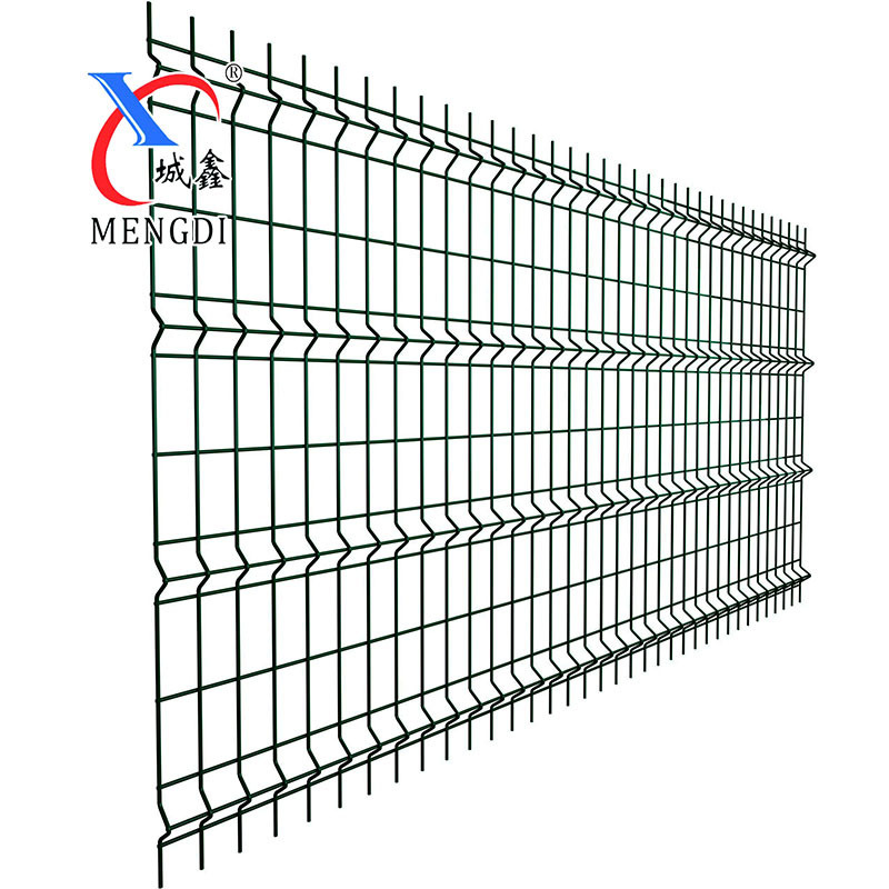 cheap price galvanized curved 3d outdoor privacy welded wire mesh metal fence panels with post