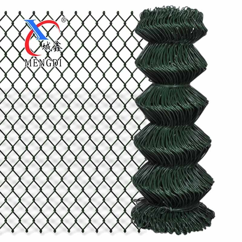 2.5 3mm wire 50x50 diamond mesh hot dip galvanized 6ft chain link iron wire mesh fence