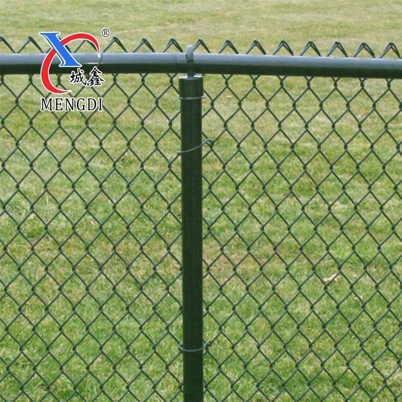 PVC coated diamond fence wire mesh farm chainlink cyclone wire fence roll