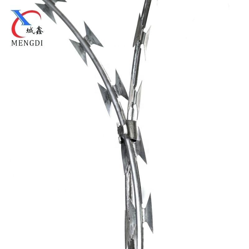 Auto machine making BTO-22 CBT-60 CBT-65 Galvanized concertina Razor barbed Wire