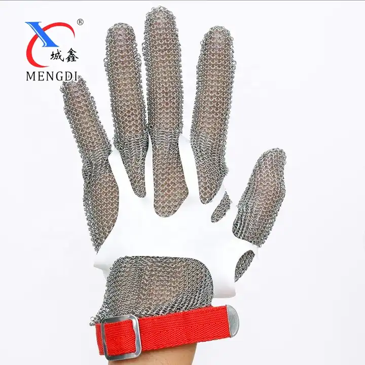 5 Fingers Cut-Protection Gloves Stainless Steel 304 Butcher Cut Proof Safety Gloves