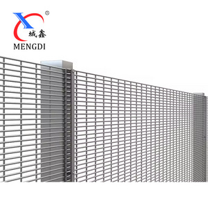 High Security Fence Clearview PVC coated  Galvanized Panels 358 Fence Prison Clear View Anti Climb Fence