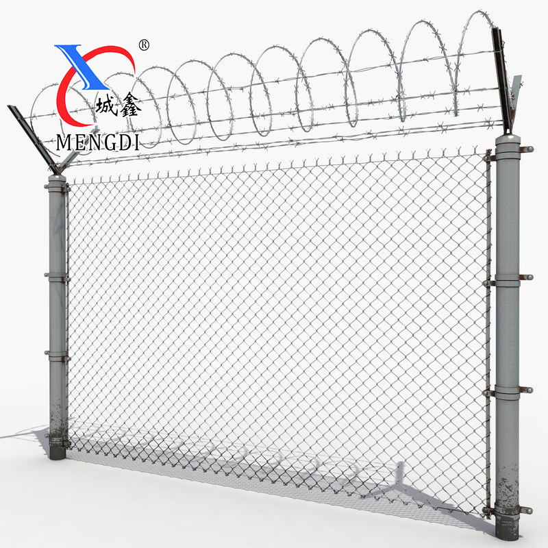 Wholesale Black/Falvanized Chain Link Fence Cyclone Wire Mesh Fencing Price for Sale