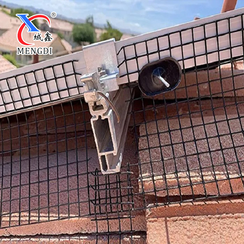 solar panel bird control for bird protection mesh