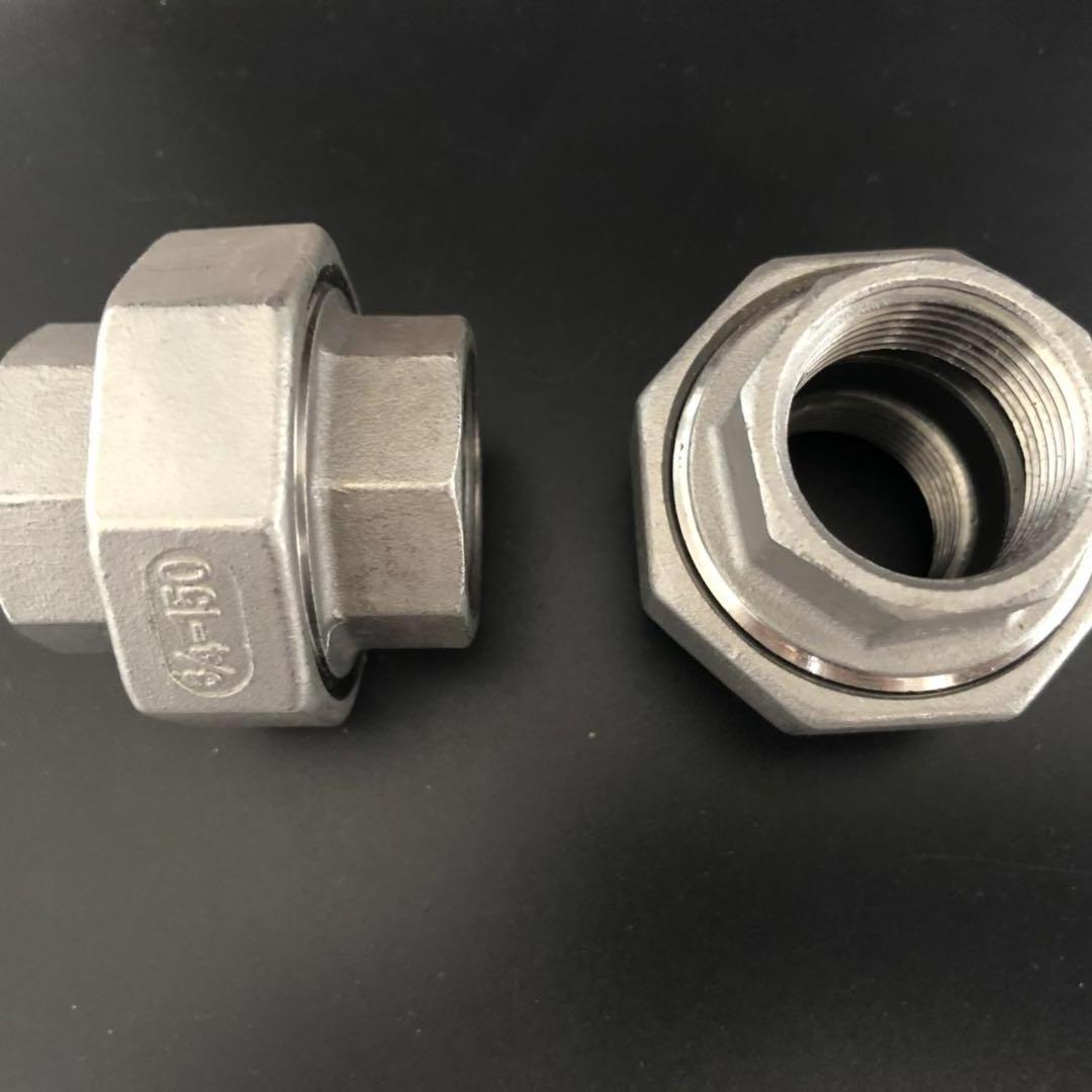 2 inch Stainless Steel 304 Union Pipe Fitting SW 3000LB SS316L ASME B16.11 Forged Steel Union